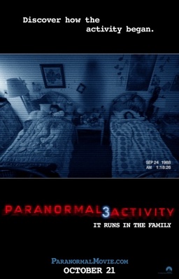 Paranormal Activity 3 movie poster (2011) metal framed poster