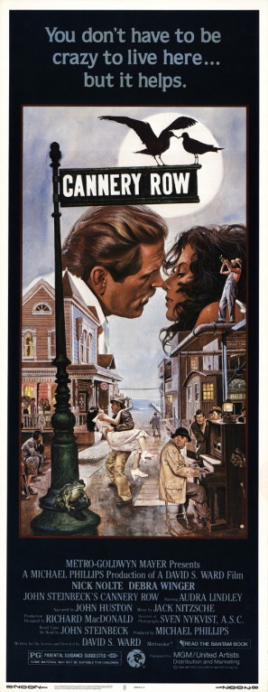 Cannery Row movie poster (1982) wood print