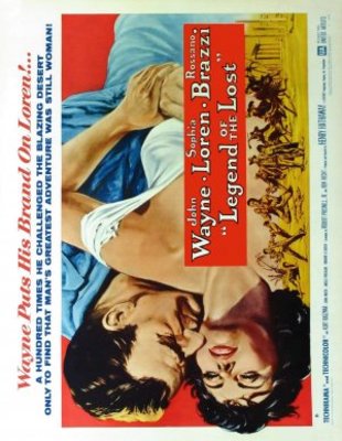 Legend of the Lost movie poster (1957) wood print