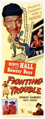 Fighting Trouble movie poster (1956) wooden framed poster