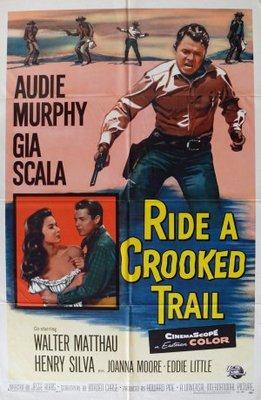 Ride a Crooked Trail movie poster (1958) canvas poster