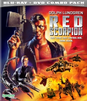 Red Scorpion movie poster (1989) poster with hanger