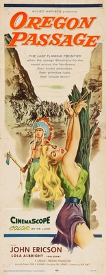 Oregon Passage movie poster (1957) metal framed poster