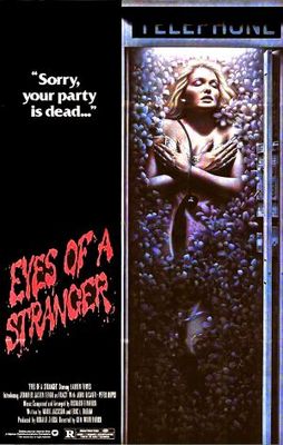 Eyes of a Stranger movie poster (1981) poster with hanger