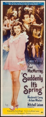 Suddenly, It's Spring movie poster (1947) wooden framed poster