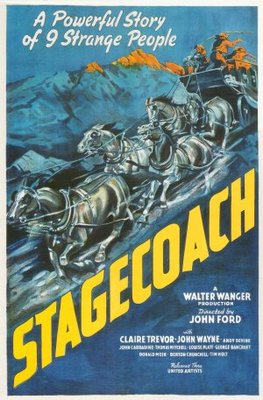 Stagecoach movie poster (1939) t-shirt
