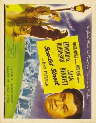 Scarlet Street movie poster (1945) wooden framed poster