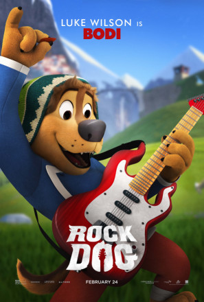 Rock Dog movie poster (2016) pillow