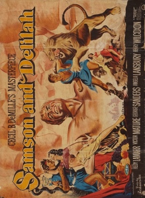 Samson and Delilah movie poster (1949) wood print