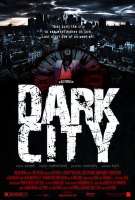 Dark City movie poster (1998) wood print