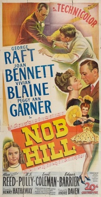 Nob Hill movie poster (1945) poster with hanger