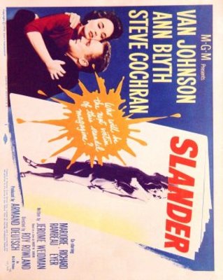 Slander movie poster (1956) poster