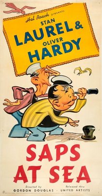 Saps at Sea movie poster (1940) wood print
