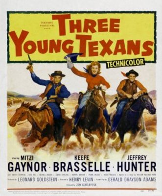 Three Young Texans movie poster (1954) metal framed poster