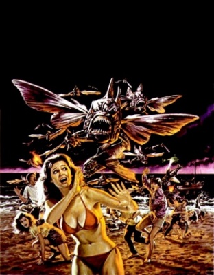 Piranha Part Two: The Spawning movie poster (1981) wood print