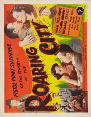 Roaring City movie poster (1951) pillow