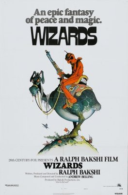 Wizards movie poster (1977) wood print