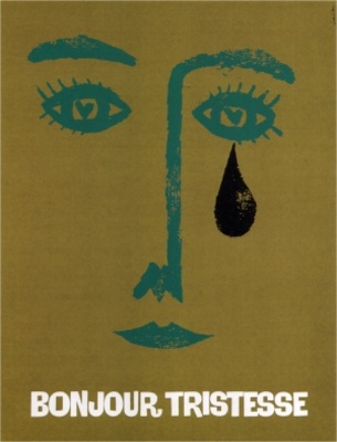 Bonjour tristesse movie poster (1958) poster with hanger
