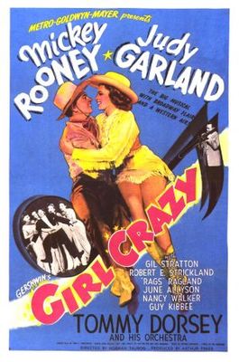 Girl Crazy movie poster (1943) metal framed poster