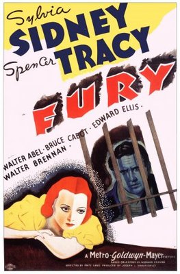 Fury movie poster (1936) wood print