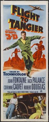 Flight to Tangier movie poster (1953) mouse pad