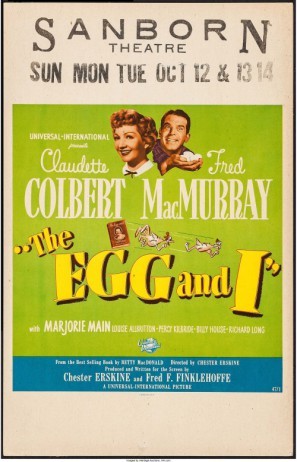 The Egg and I movie poster (1947) canvas poster
