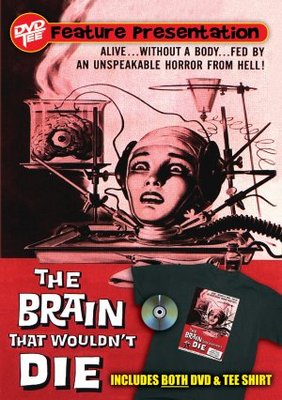 The Brain That Wouldn't Die movie poster (1962) pillow