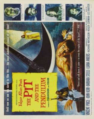 Pit and the Pendulum movie poster (1961) wooden framed poster