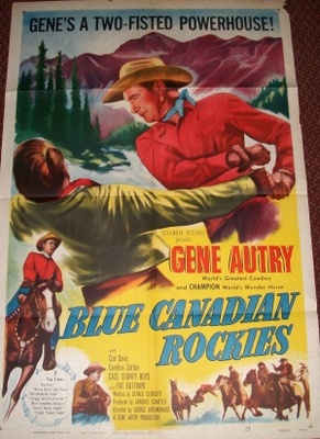 Blue Canadian Rockies movie poster (1952) mouse pad