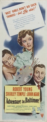 Adventure in Baltimore movie poster (1949) poster with hanger
