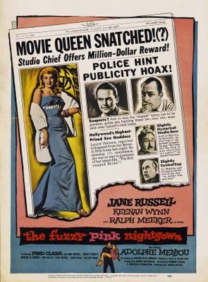 The Fuzzy Pink Nightgown movie poster (1957) wooden framed poster