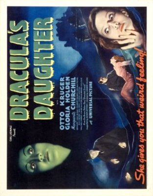 Dracula's Daughter movie poster (1936) wood print