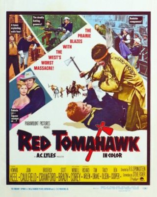 Red Tomahawk movie poster (1967) wooden framed poster