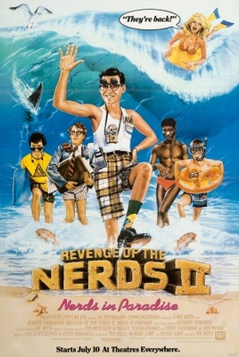 Revenge of the Nerds II: Nerds in Paradise movie poster (1987) metal framed poster
