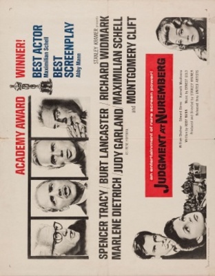Judgment at Nuremberg movie poster (1961) wood print