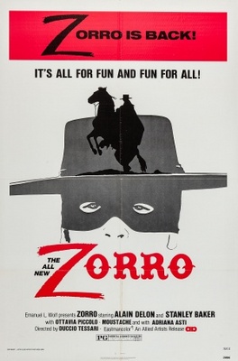 Zorro movie poster (1975) metal framed poster