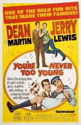 You're Never Too Young movie poster (1955) poster with hanger