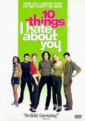 10 Things I Hate About You movie poster (1999) wood print