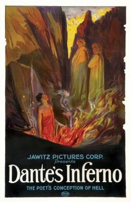 Dante's Inferno movie poster (1924) metal framed poster