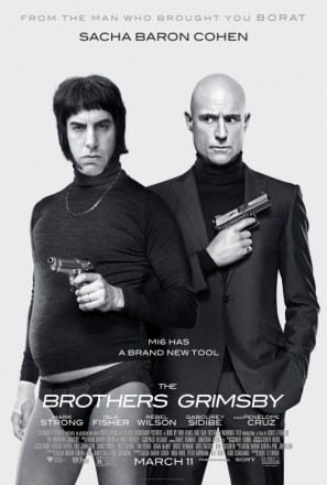 The Brothers Grimsby movie poster (2016) wooden framed poster