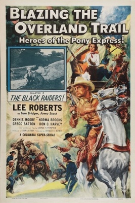 Blazing the Overland Trail movie poster (1956) metal framed poster