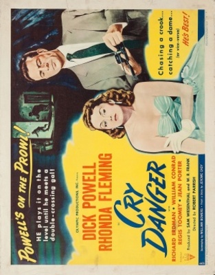 Cry Danger movie poster (1951) tote bag