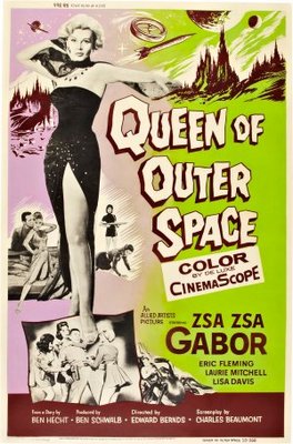 Queen of Outer Space movie poster (1958) poster with hanger