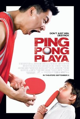 Ping Pong Playa movie poster (2007) wood print