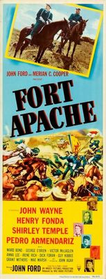 Fort Apache movie poster (1948) metal framed poster