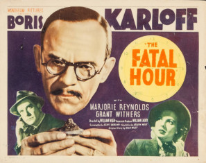 The Fatal Hour movie poster (1940) mug