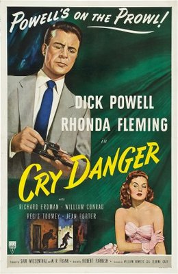 Cry Danger movie poster (1951) wood print
