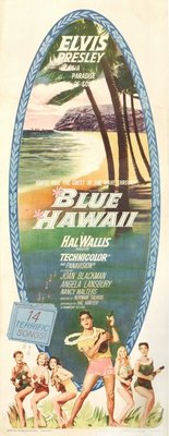 Blue Hawaii movie poster (1961) metal framed poster