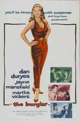 The Burglar movie poster (1957) wood print
