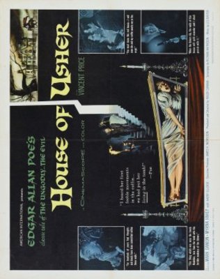 House of Usher movie poster (1960) canvas poster
